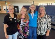 Glenda, Tania with Ali and Jan